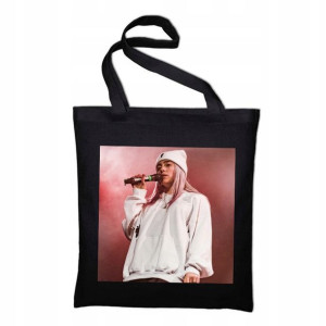 Modna TORBA ekologiczna CZARNA Billie Eilish 01
