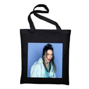 Modna TORBA ekologiczna CZARNA Billie Eilish 05
