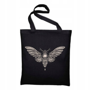 Czarna TORBA Shopper EKO Prezent GOTHIC PUNK WZORY