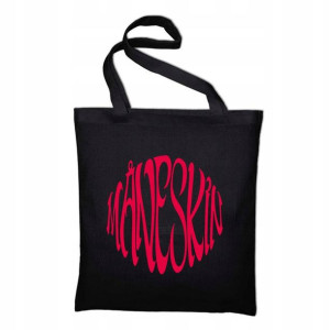 Czarna TORBA Shopper na ramię Prezent MANESKIN 03