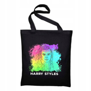 Czarna TORBA Shopper Prezent fana HARRY STYLES 01