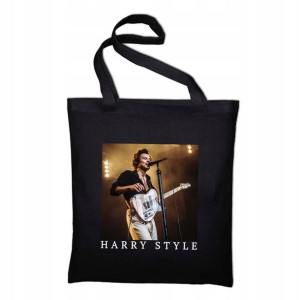 Czarna TORBA Shopper Prezent fana HARRY STYLES 03