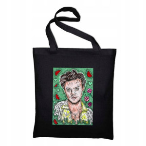 Czarna TORBA Shopper Prezent fana HARRY STYLES 06