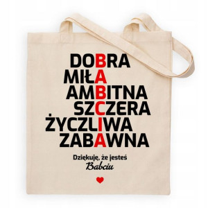 Torba ECO Shopper Prezent na DZIEŃ BABCI Wzory MIX
