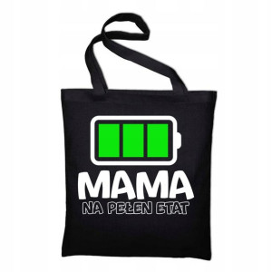 Torba na Zakupy Shopper Prezent MAMA na PEŁEN ETAT