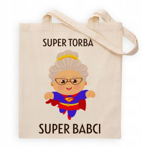 Torba na zakupy SUPER TORBA SUPER BABCI Wzory MIX