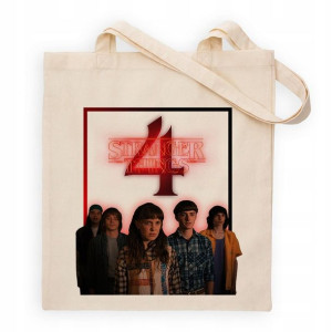 TORBA Shopper Beżowa STRANGER THINGS Wiele WZORÓW