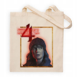 TORBA Shopper Beżowa STRANGER THINGS Wiele WZORÓW