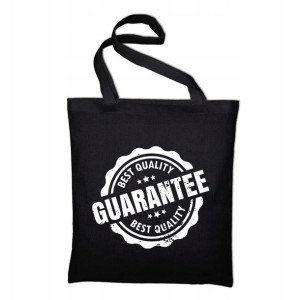 TORBA Shopper Czarna BEST QUALITY GUARANTEE Wzory