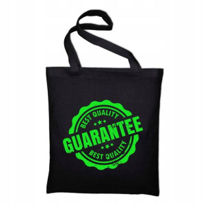 TORBA Shopper Czarna BEST QUALITY GUARANTEE Wzory