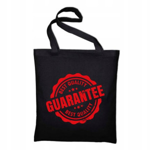 TORBA Shopper Czarna BEST QUALITY GUARANTEE Wzory