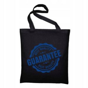 TORBA Shopper Czarna BEST QUALITY GUARANTEE Wzory