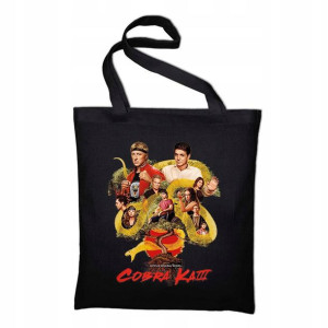 TORBA Shopper Czarna COBRA KAI Karate KID Wzory