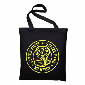 TORBA Shopper Czarna COBRA KAI Karate KID Wzory