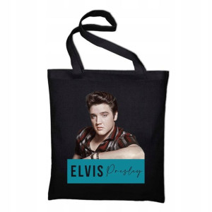 TORBA Shopper Czarna ECO ELVIS PRESLEY MiX WZORÓW