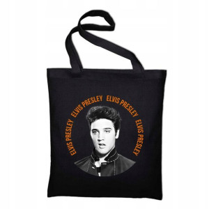 TORBA Shopper Czarna ECO ELVIS PRESLEY MiX WZORÓW