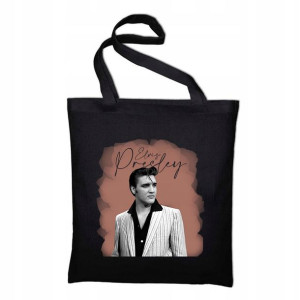 TORBA Shopper Czarna ECO ELVIS PRESLEY MiX WZORÓW