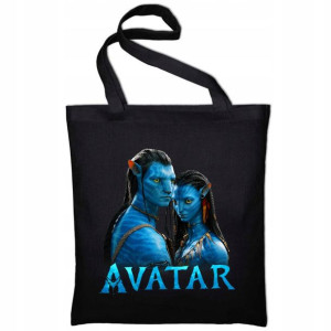 TORBA Shopper Czarna na zakupy AVATAR WIELE WZORÓW