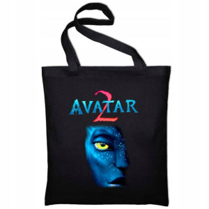 TORBA Shopper Czarna na zakupy AVATAR Wzory MiX