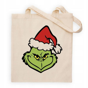 Torba SHOPPER ECO na zakupy MIKOŁAJ GRINCH Wzory