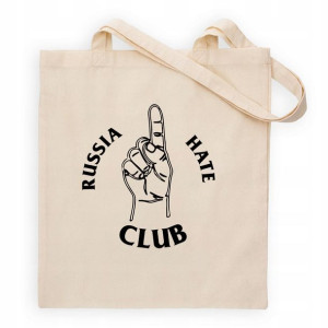 Torba SHOPPER ECO na zakupy RUSSIA HATE CLUB WZORY