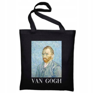 Torba Shopper Eko Czarna Van Gogh Sztuka Wzory