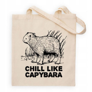 Torba SHOPPER Prezent CHILL Like CAPYBARA Wzory