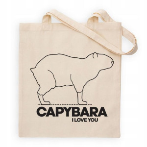 Torba SHOPPER Prezent KAPIBARA Love Wiele WZORÓW
