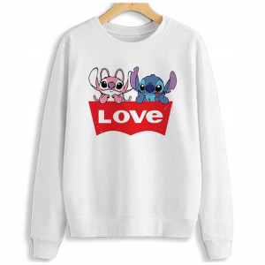 BLUZA Damska Sweatshirt LILO i STICH MiX WZORY - M