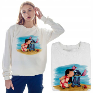 BLUZA Damska Sweatshirt LILO i STICH MiX WZORY - S
