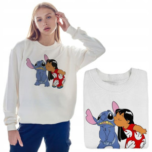 BLUZA Damska Sweatshirt LILO i STICH MiX WZORY - S
