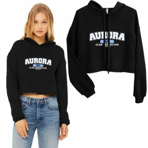 BLUZA Damska z kapturem CROPPED Wzory KOTY - L