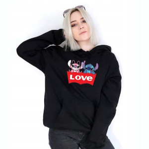 Bluza z kapturem CZARNA Rozmiar: S Lilo i Stich 02