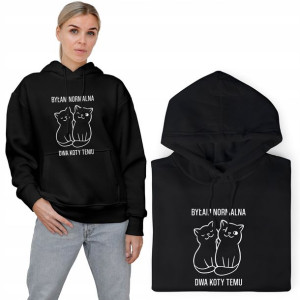 BLUZA Z KAPTUREM Damska dla Miłośniczki KOTÓW- XXL