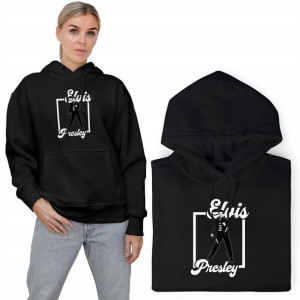 BLUZA Z KAPTUREM Damska ELVIS Presley WZORY - XXL