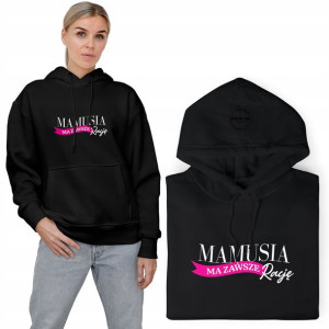 BLUZA z KAPTUREM Prezent dla MAMY MiX Wzorów - L
