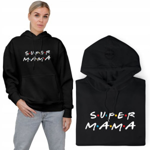 BLUZA z KAPTUREM Prezent dla SUPER MAMY MiX - XXL