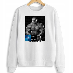 Ciepła BLUZA Damska RUSSIA HATE CLUB Wzory - M