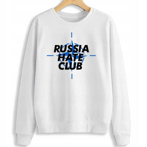 Ciepła BLUZA Damska RUSSIA HATE CLUB Wzory - M