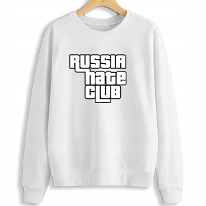 Ciepła BLUZA Damska RUSSIA HATE CLUB Wzory - M