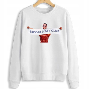 Ciepła BLUZA Damska RUSSIA HATE CLUB Wzory - M