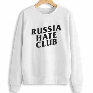 Ciepła BLUZA Damska RUSSIA HATE CLUB Wzory - S