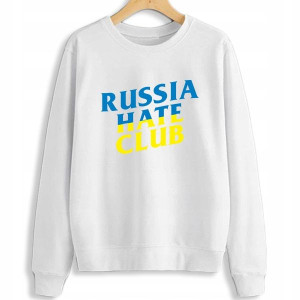 Ciepła BLUZA Damska RUSSIA HATE CLUB Wzory - S