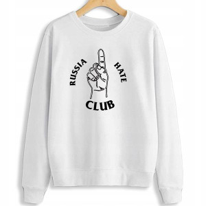 Ciepła BLUZA Damska RUSSIA HATE CLUB Wzory - S