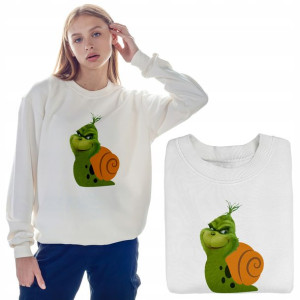Ciepła BLUZA Damska ŚWIĄTECZNA Grinch Wzory - S