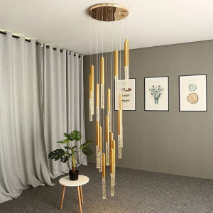 Lampa Wisząca Punktowa Podłużne Bąbelki LED Cosmo 52-punktowa 3000K
