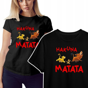 Modny T-shirt KOSZULKA Damska HAKUNA MATATA - XL