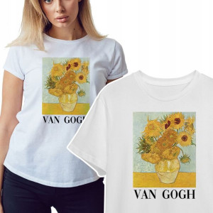 KOSZULKA DAMSKA T-shirt VAN GOGH Sztuka Wzory - M