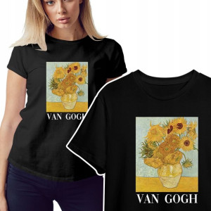 KOSZULKA DAMSKA T-shirt VAN GOGH Sztuka Wzory XXL