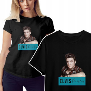 KOSZULKA T-shirt Damski ELVIS Presley Wzory - L